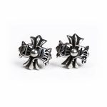 Chrome Hearts Logo Plus Stud Earrings