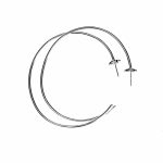 Chrome Hearts Plus Hoop Earrings