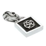 Chrome Hearts Silver Floral Charm Necklace