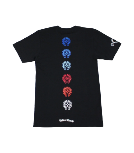 CH Multi Colored Horseshoe Straight Cross T-Shirt