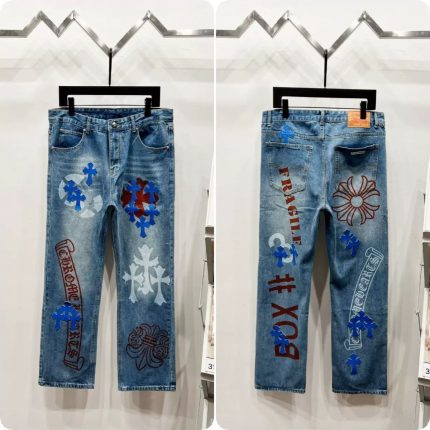 Chrome Hearts Levi’s Stencil Cross Patch Jeans