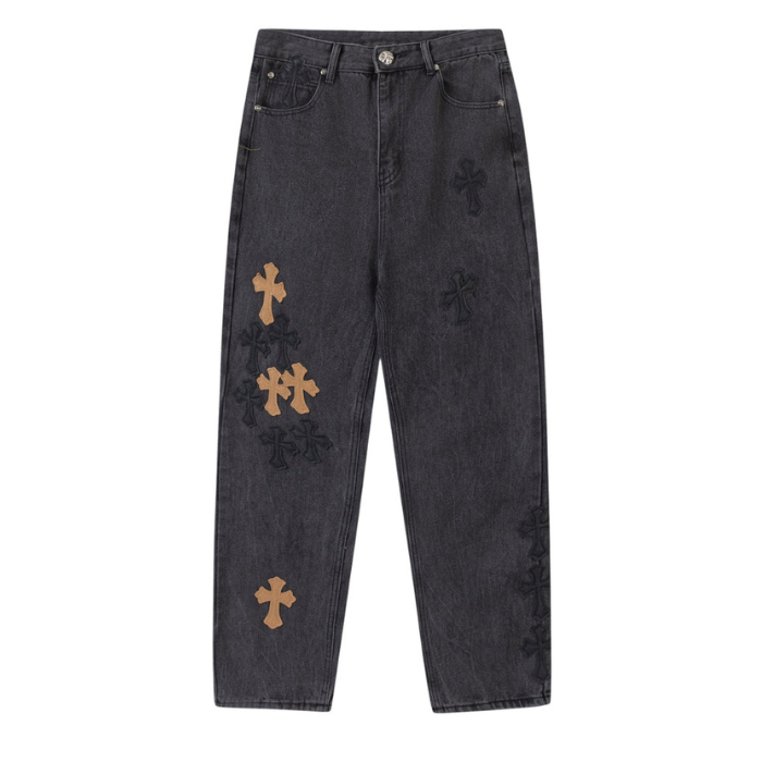Chrome-Hearts-Multi-Cross-Jeans-1 Chrome Hearts Multi Cross Jeans