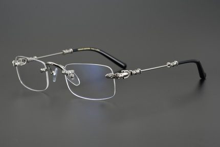 Chrome Hearts Rimless Glasses​ – Silver Edition