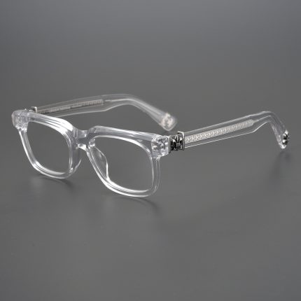 Chrome Hearts Silver Transparent Glasses