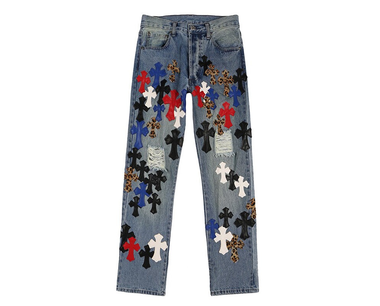 Firmranch-Leather-Leopard-Cross-Pants-1 Firmranch Leather Leopard Cross Pants
