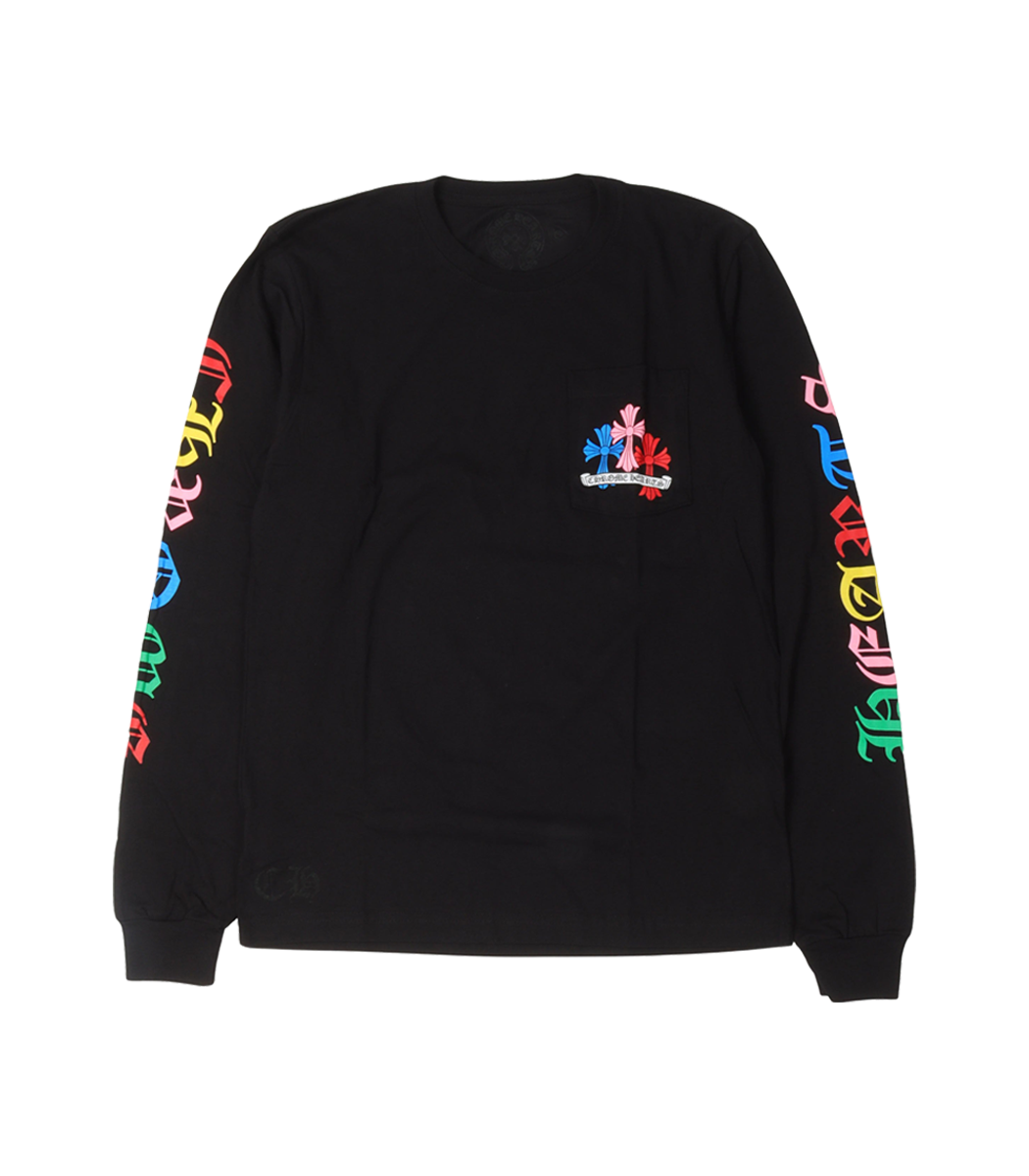Multicolor-Cross-Long-Sleeve-T-Shirt-2 CH Multicolor Cross Long Sleeve T-Shirt