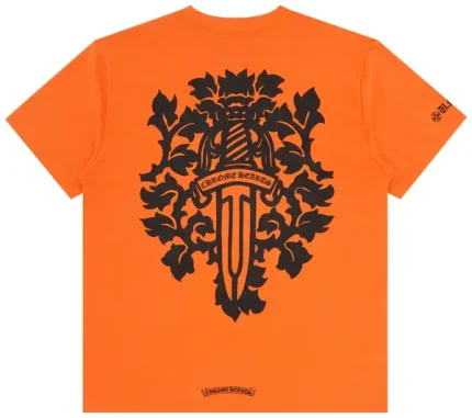 Chrome Hearts Vine Dagger T-shirt Orange & Black